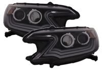 Тюнинг фары с дневными ходовыми огнями для Honda CR-V 2012-, черные, Eagle Eyes